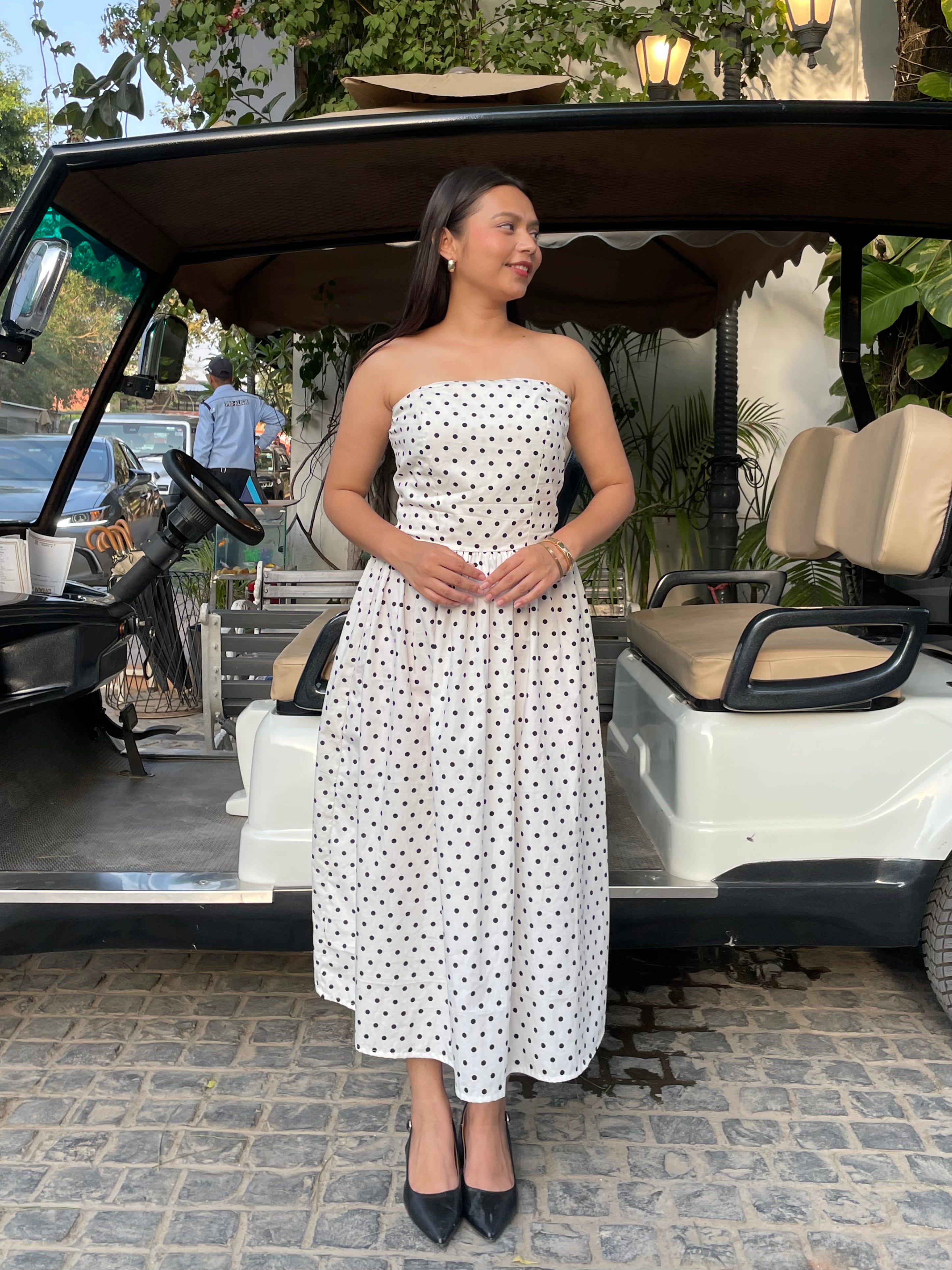The classic polka dot dress