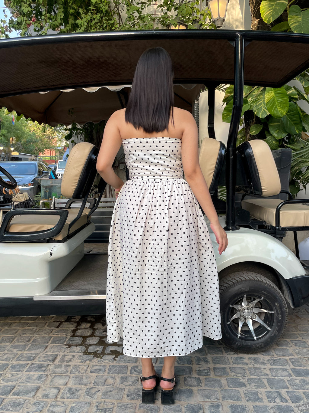 The classic polka dot dress