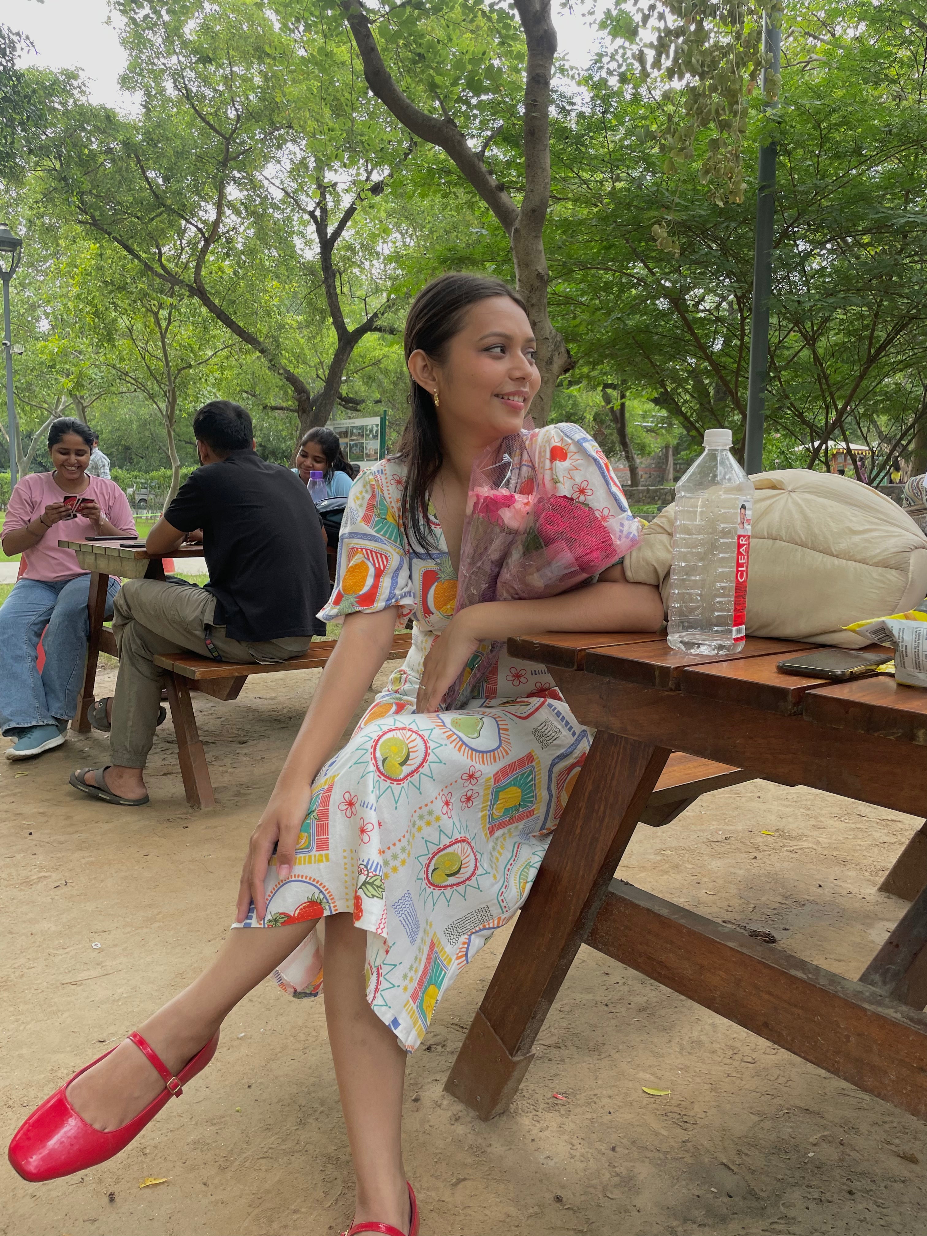 Picnic table dress