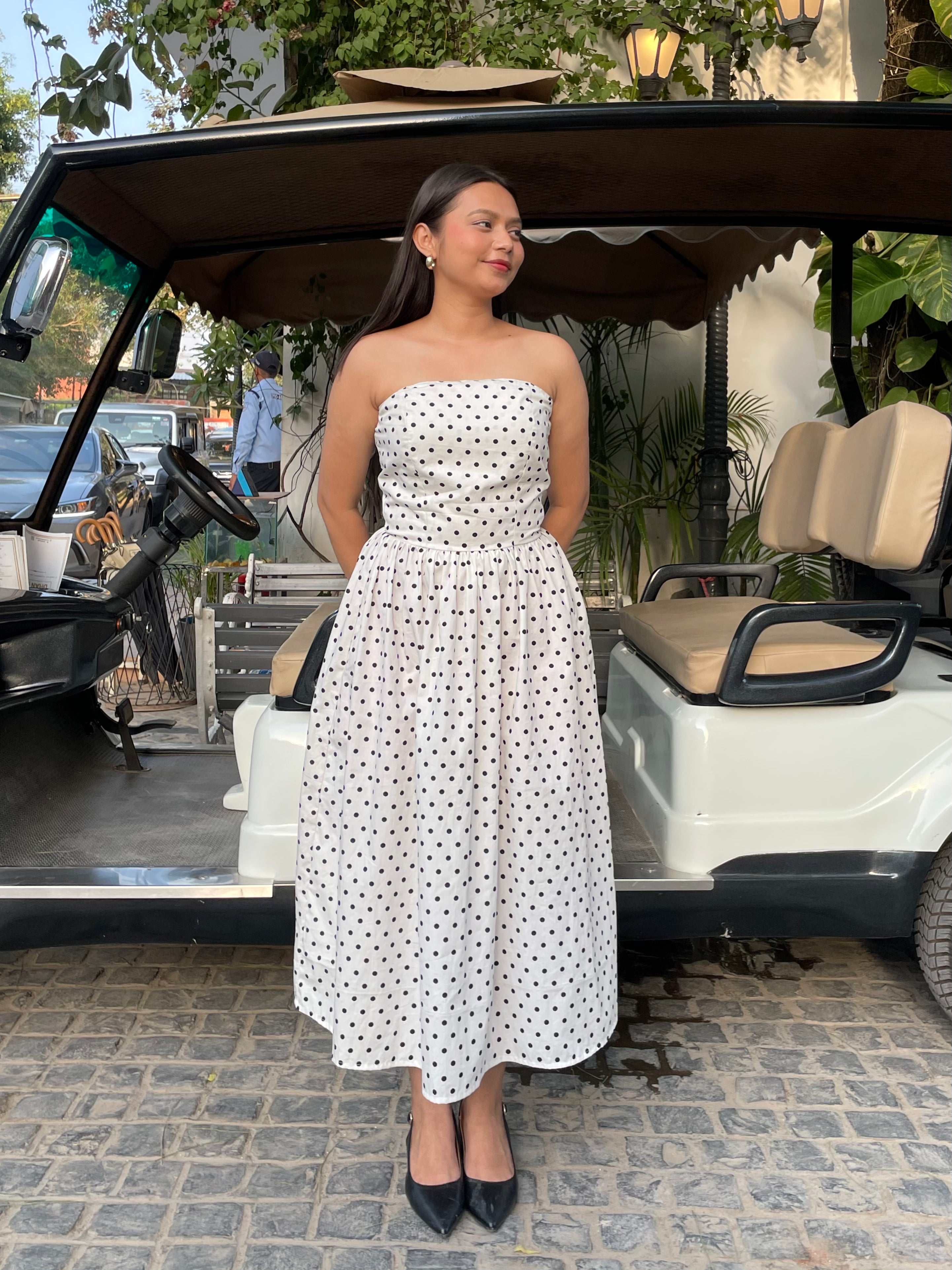 The classic polka dot dress