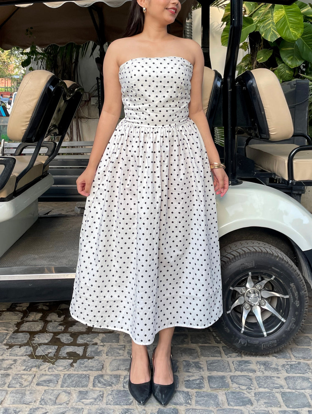 The classic polka dot dress